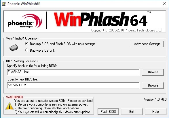 Phoenix WinPhlash64